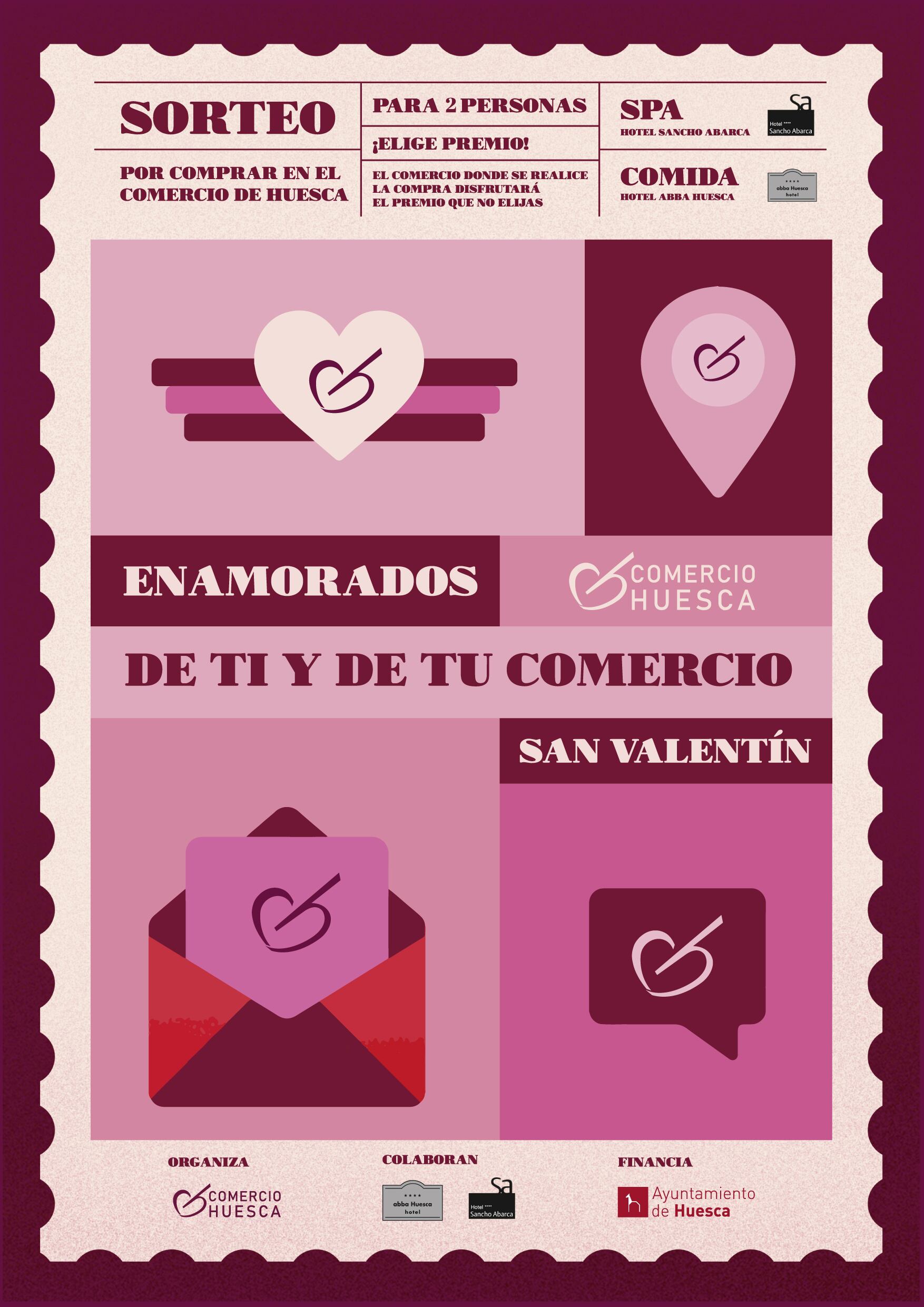 Cartel de la campaña del comercio de Huesca