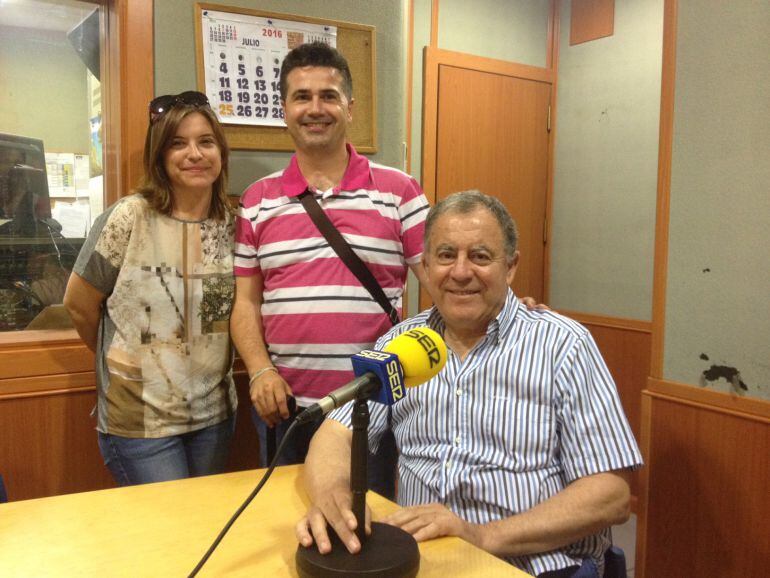 Isabel Roig, Antonio Galindo y Enrique Aguilar.