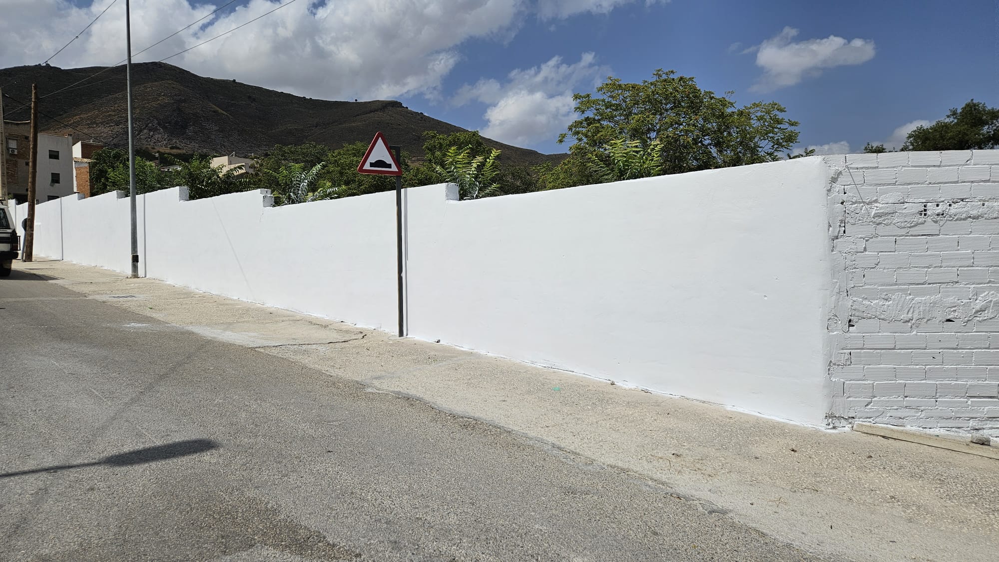 Mural borrado por el Ayuntamiento en el Camino de Los Picones