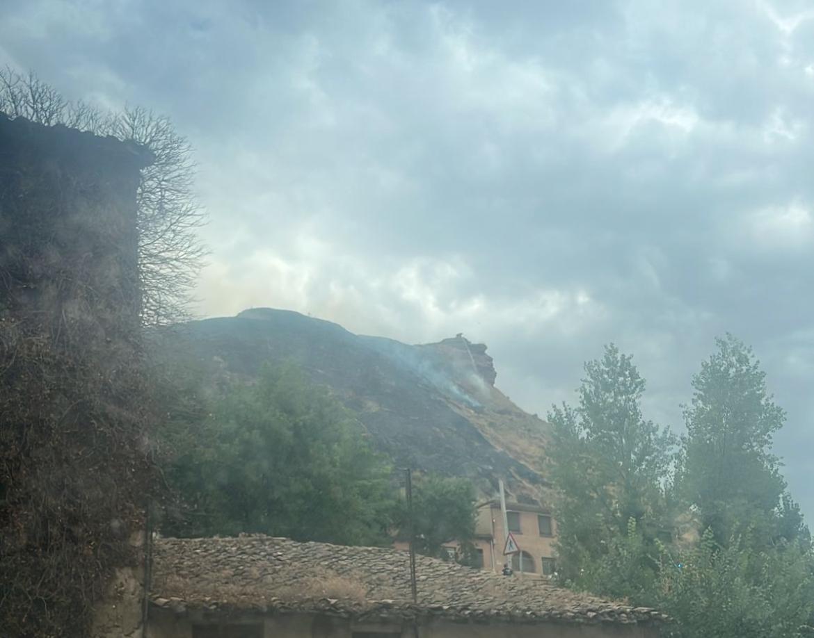 Incendio en Albelda de Iregua