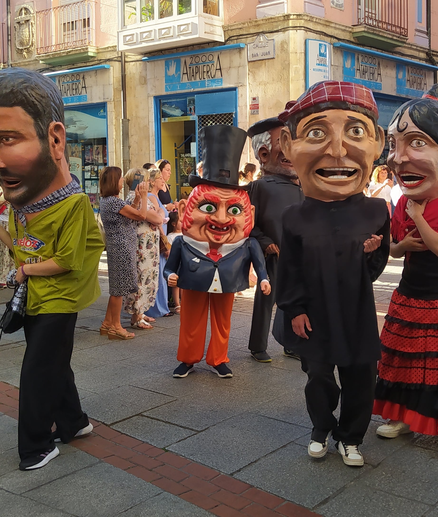 En julio de 2022 se celebró en Burgos un encuentro nacional de gigantes y cabezudos