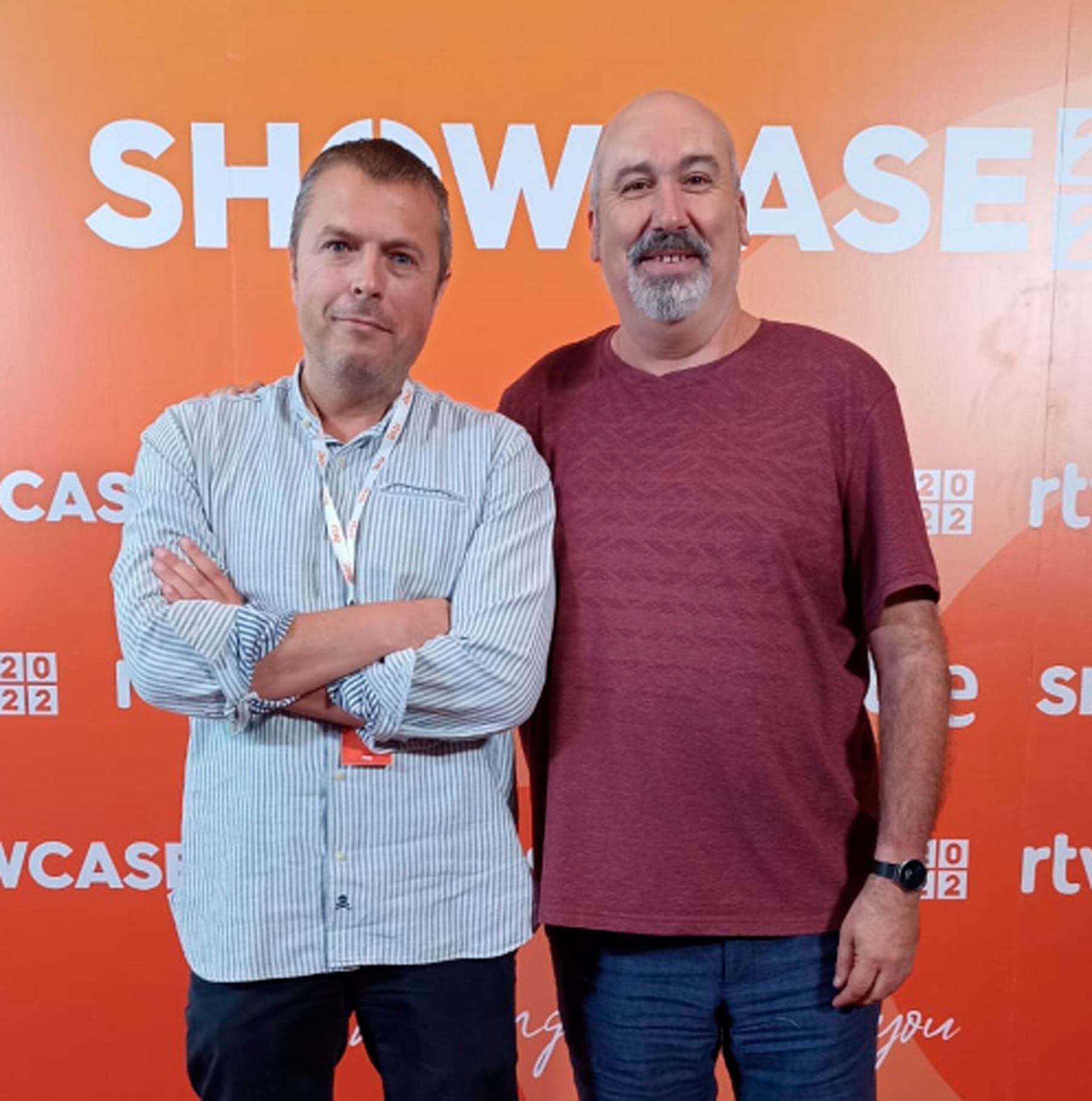 Miguel Peidro y Tirso Calero en el acto organizado por RTVE