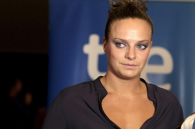 La jugadora de waterpolo reciente campeona mundial y plata olímpica, triste tras la derrota