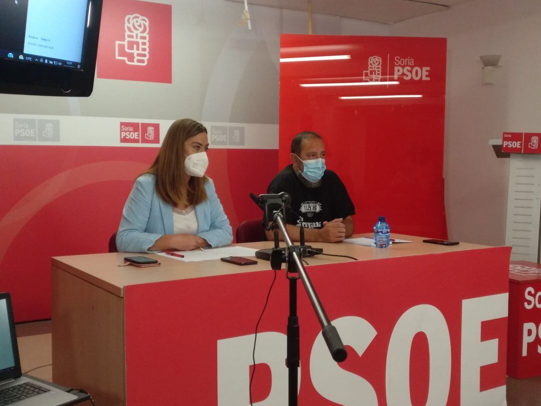 Virginia Barcones y Javier Moreno