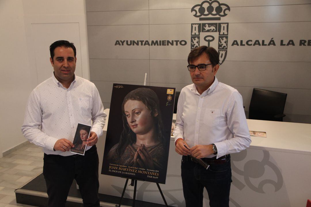 Cartel de la exposición “El Dios de la madera” sobre el 450 aniversario del artista alcalaíno