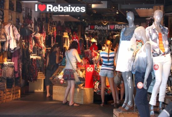 Una botiga de rebaixes a Barcelona