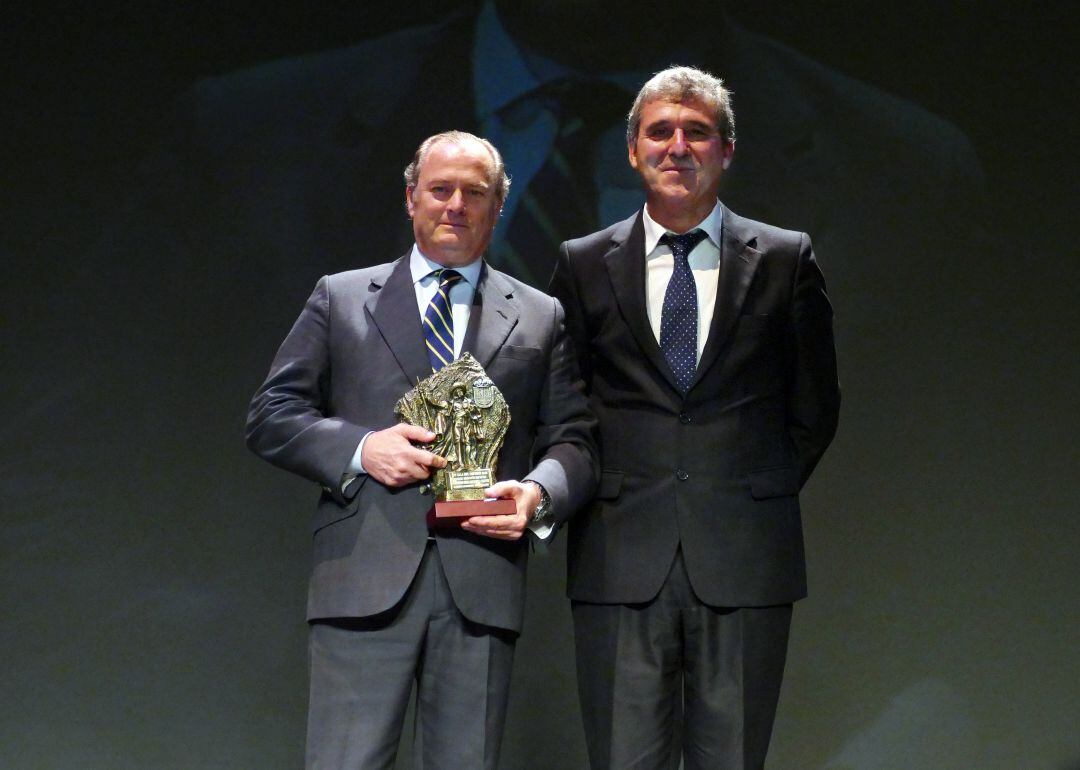 Javier Polanco, Director de Ser Madrid Oeste y el concejal de deportes de Móstoles, Agustín Martín