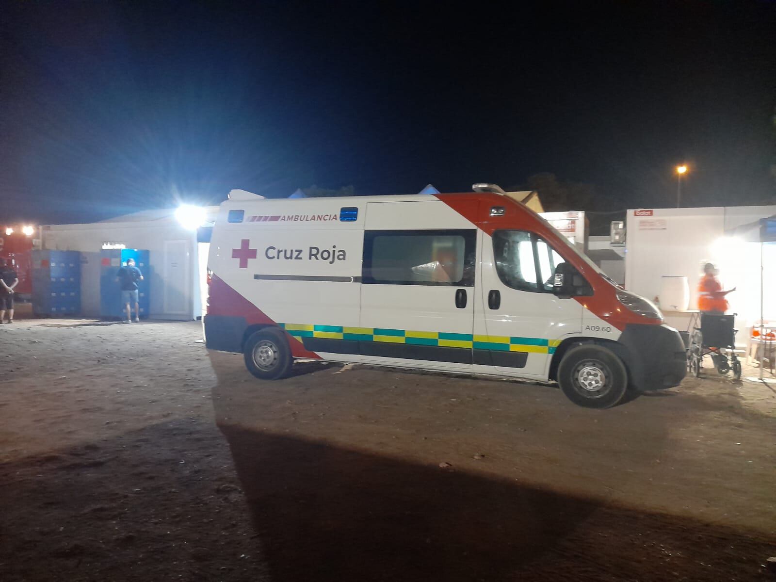 Puesto de la Cruz Roja en el recinto ferial de Sonorama