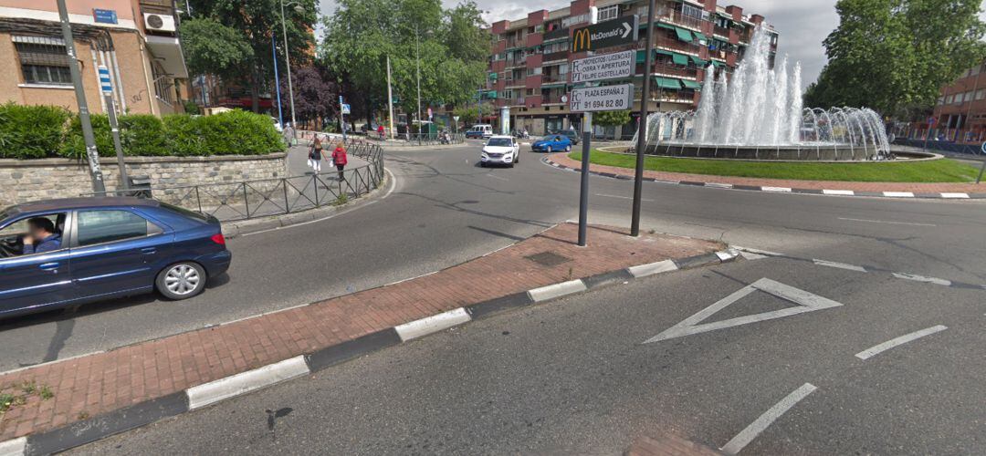 Cruce entre la avenida de Gibraltar y la avenida de la Lengua, lugar de encuentro con el timador
