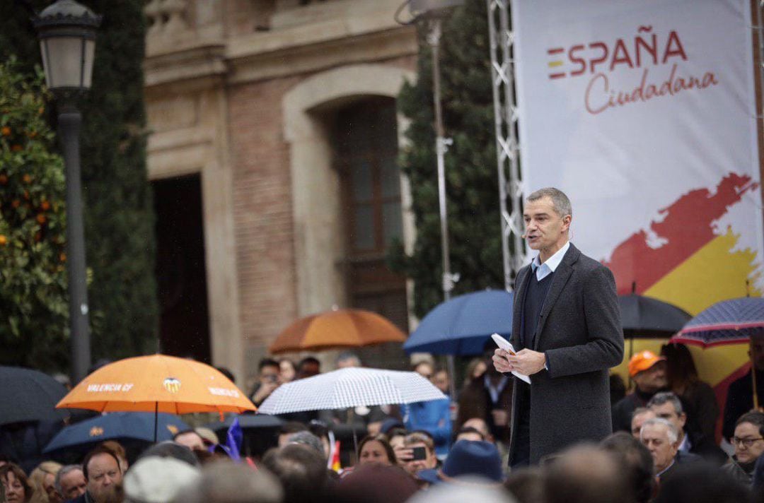 Toni Cantó en el acto de este domingo