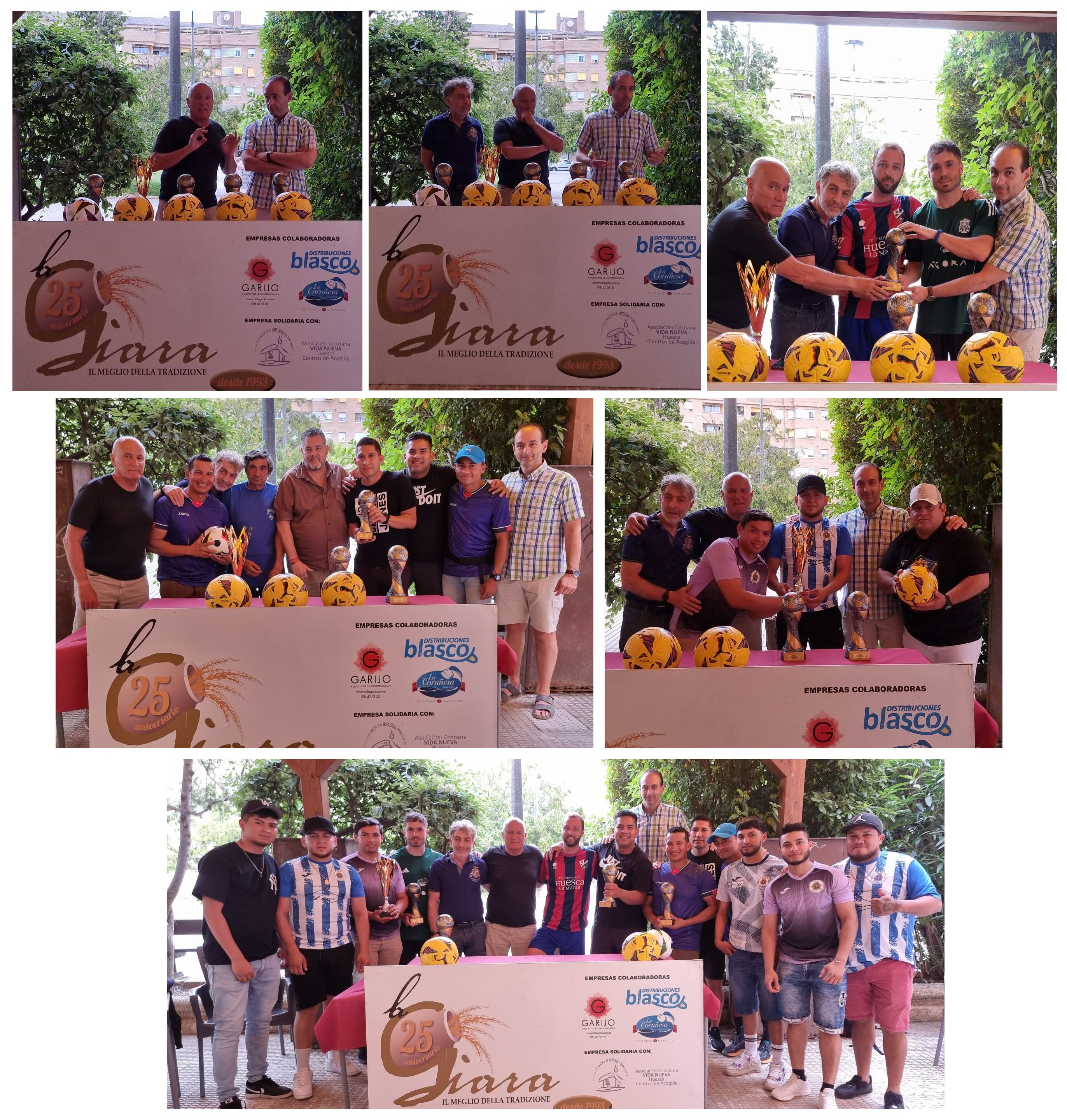 Entrega de premios de la Liga Municipal de Fútbol en Huesca