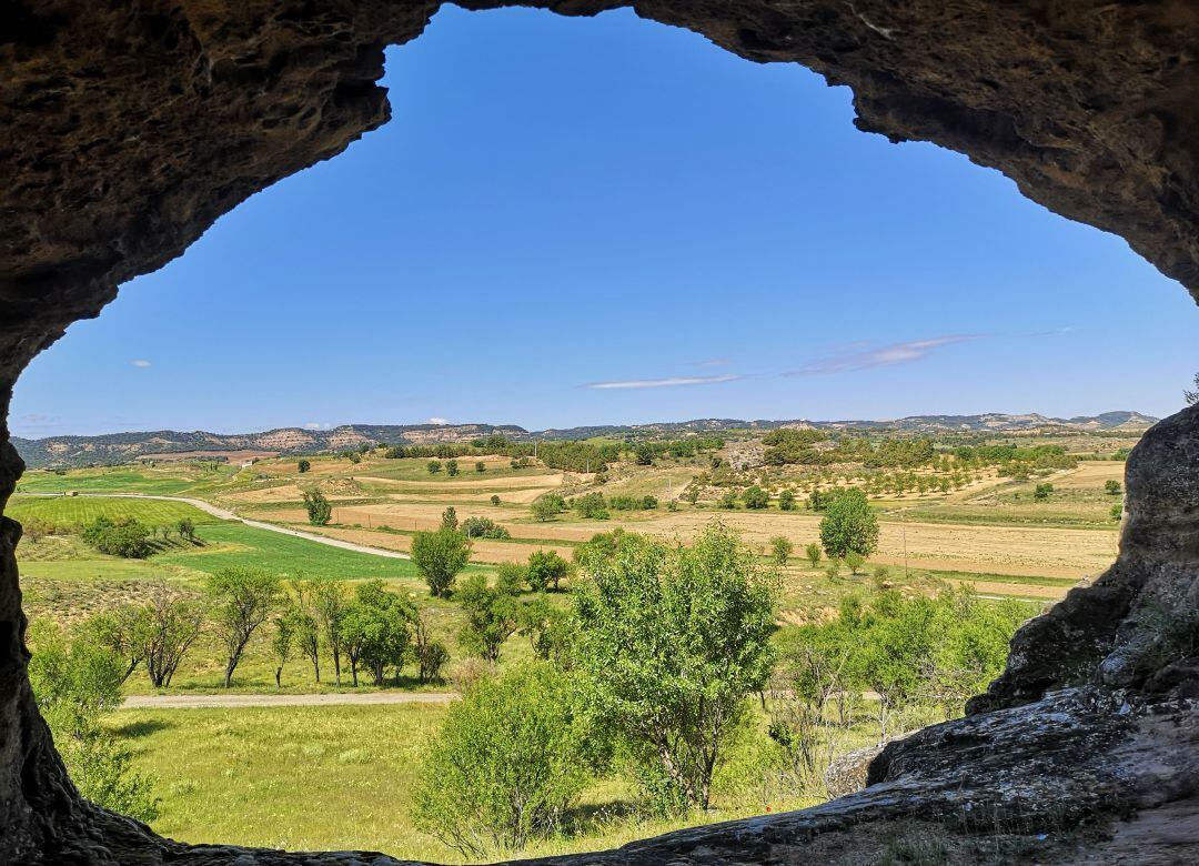 Paisajes típico de la Alcarria en las inmediaciones de Villanueva de Guadamejud (Cuenca).