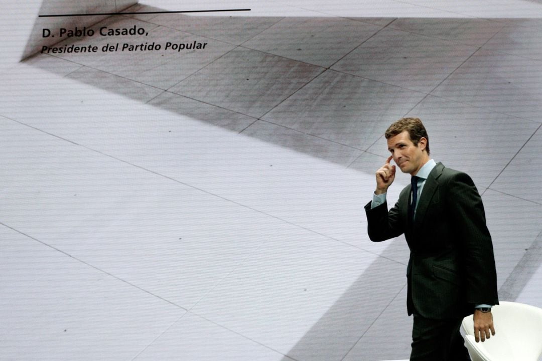 El presidente del PP, Pablo Casado.