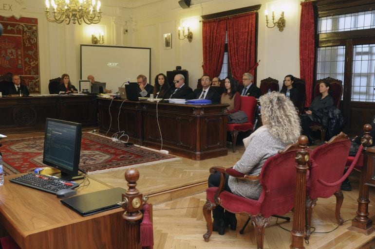 Imagen de una de las sesiones del juicio por el crimen de Isabel Carrasco que se celebra en la Audiencia Provincial de León