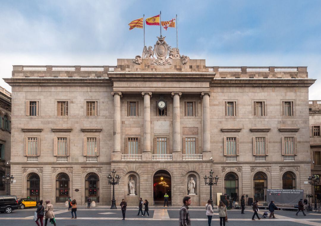 Façana de l'Ajuntament de Barcelona
