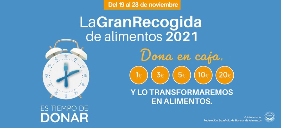 Mercadona participa en la gran recogida de alimentos 2021