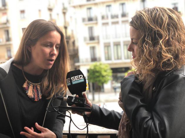 Maria Roig de l&#039;escola de lletres amb Eva Hidalgo