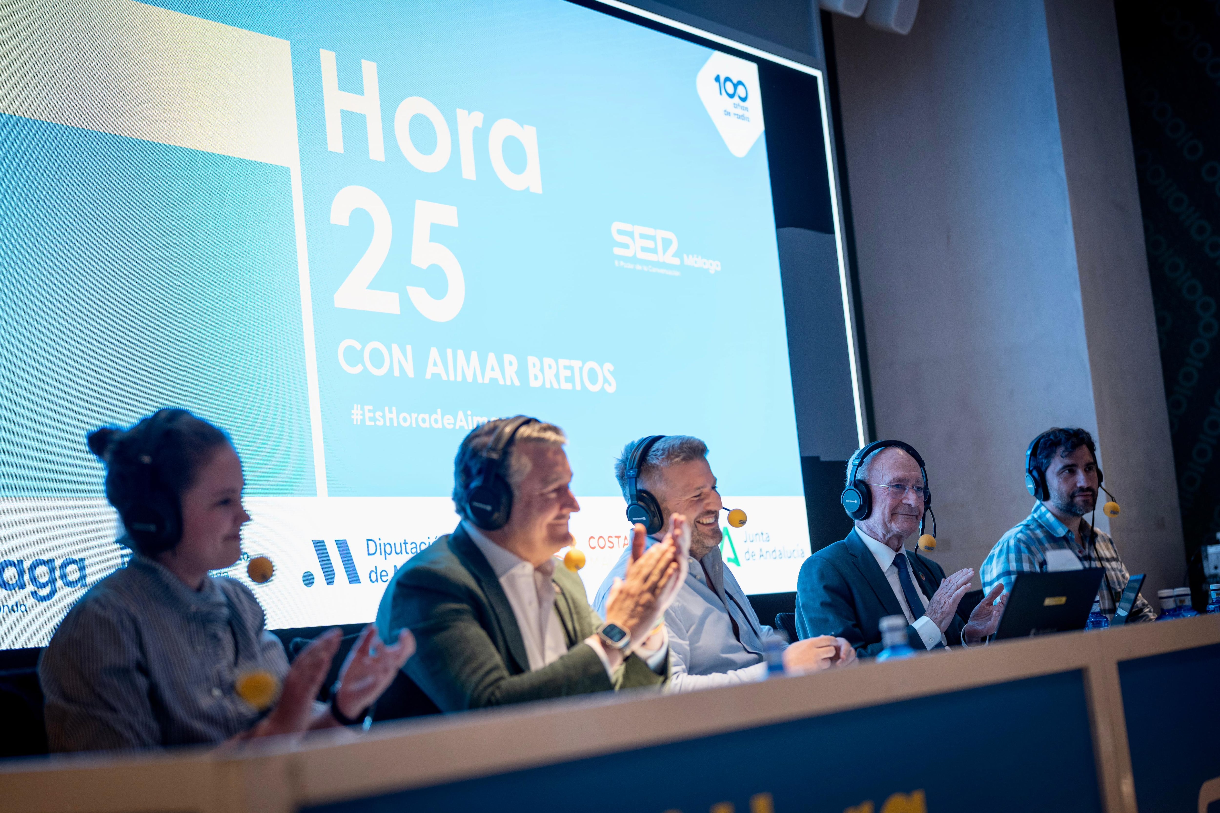 Un momento del programa Hora 25 desde Málaga este jueves