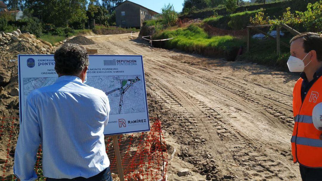 Obras del nuevo vial de acceso a Monteporreiro 