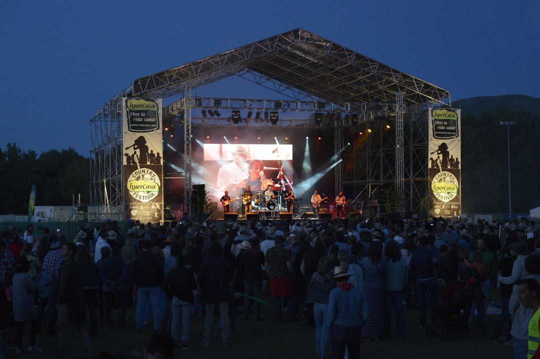 Concierto del Huercasa Country Festival en una de las últimas ediciones que se celebró antes de la pandemia