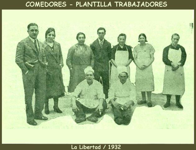 Plantilla de los comedores