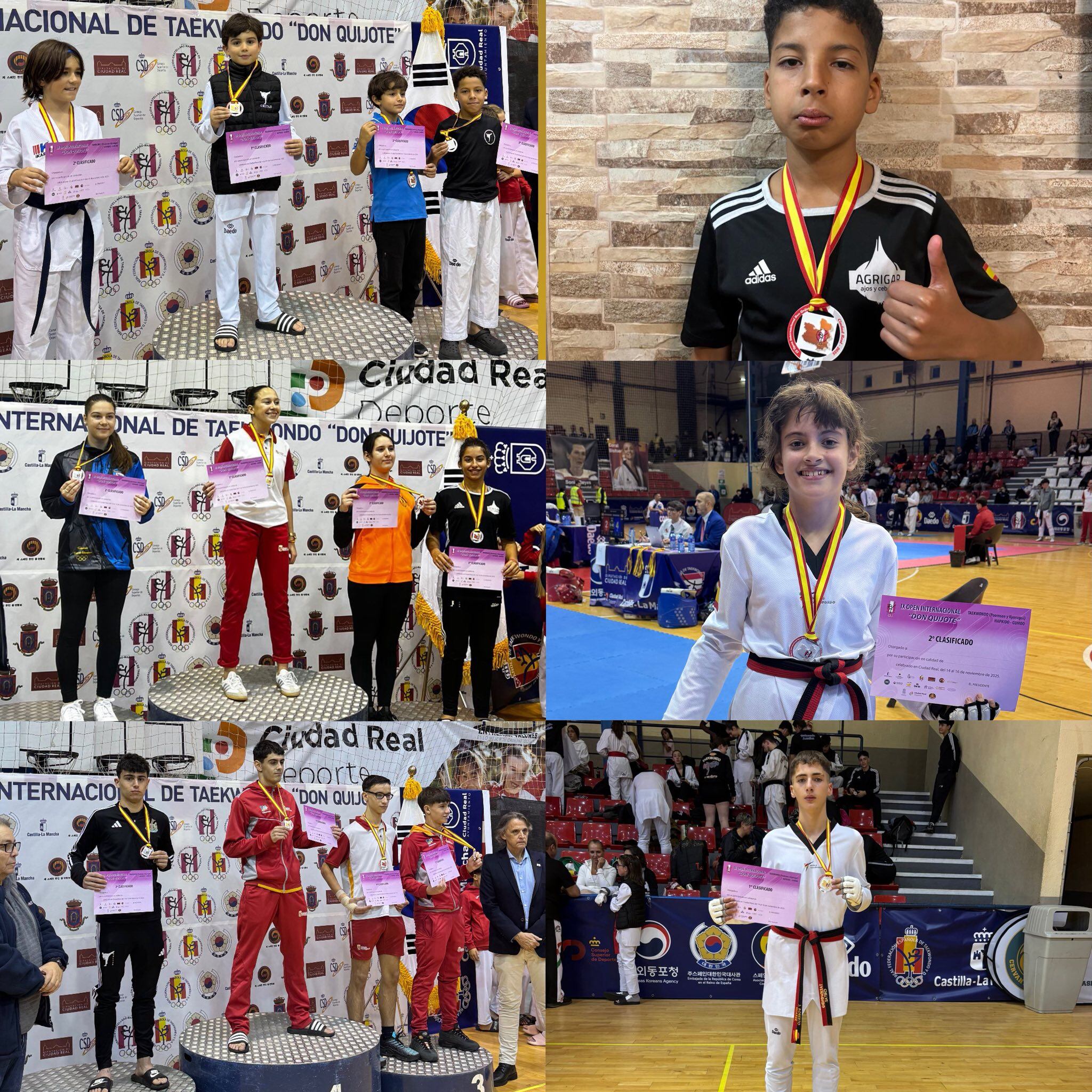 Gran actuación del Gimnasio Chitae de Las Pedroñeras en el Open Internacional del Quijote y en la Copa de SM El Rey