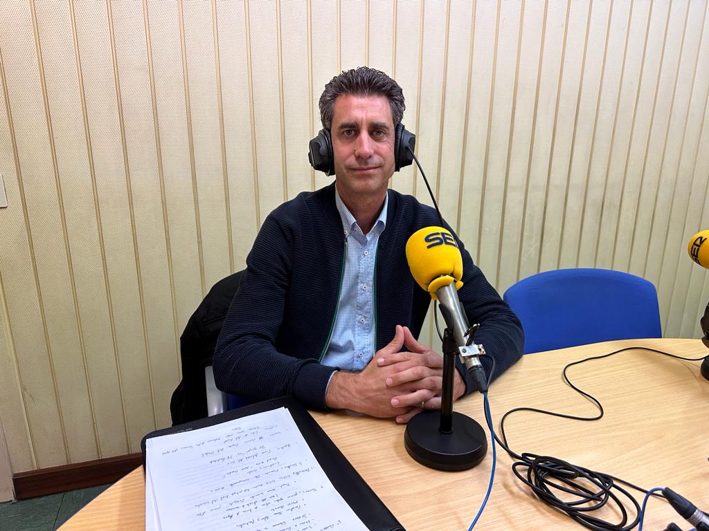 Saúl Pérez, presidente de la Comarca de Somontano en los estudios de Ser Aragón Oriental