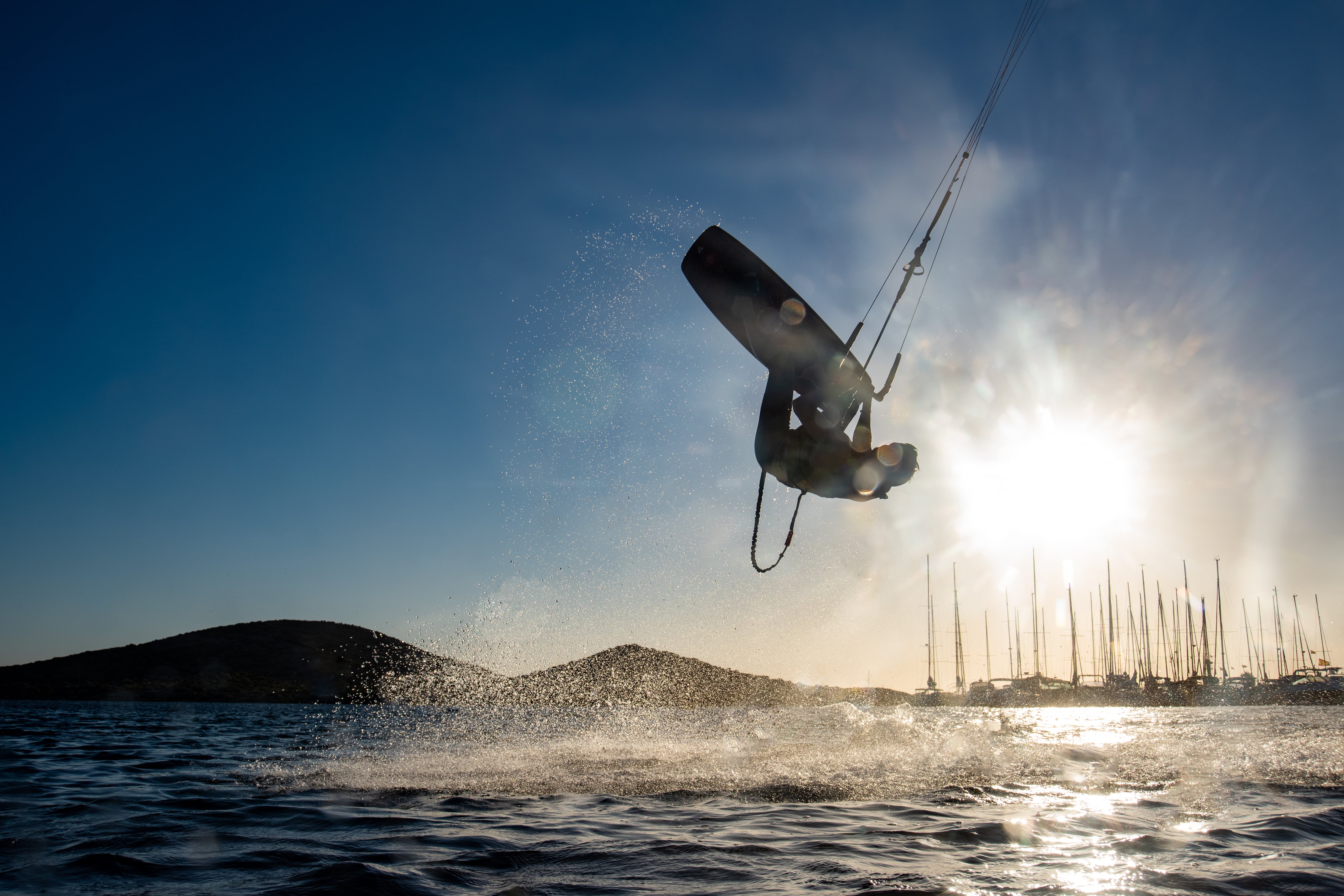 Práctica de Kite surf