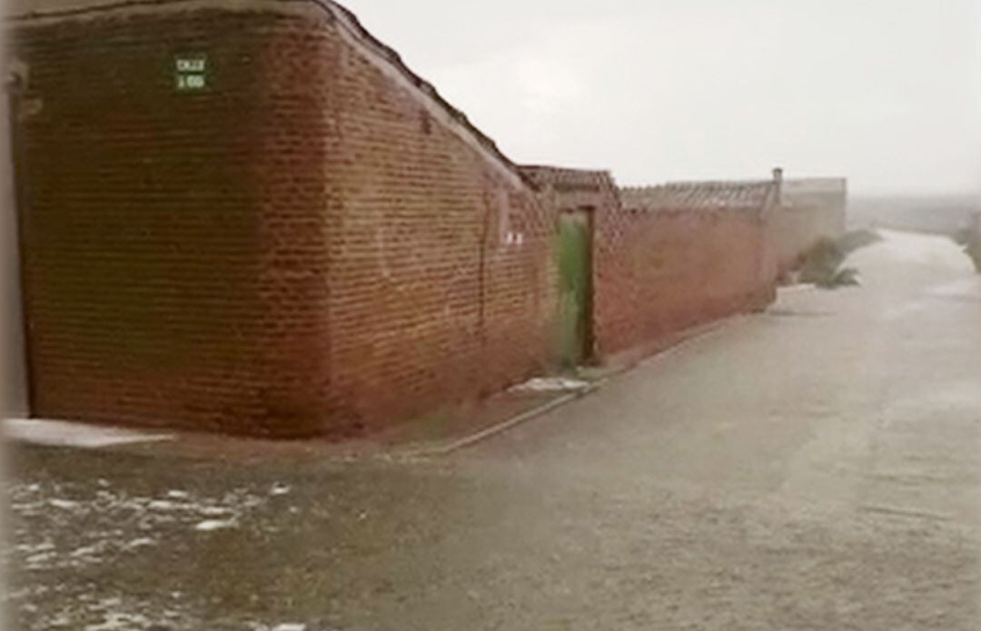 Tormenta en la localidad abulense de Horcajo de las Torres