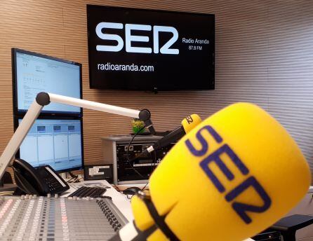 El estudio Isilla de Radio Aranda - Cadena SER.
