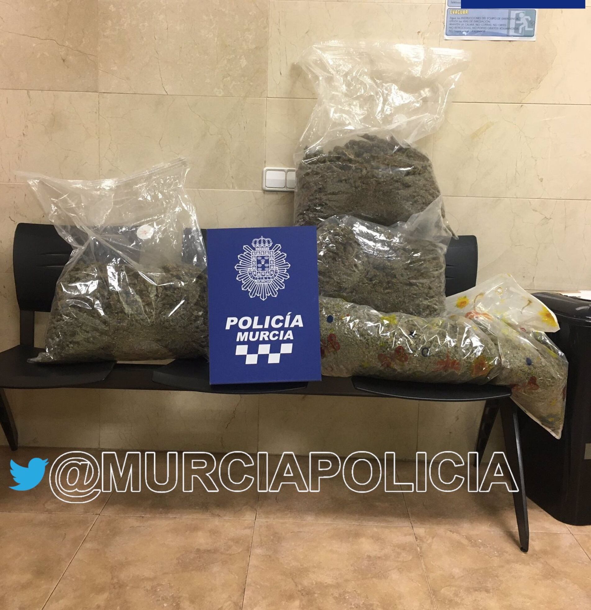 Imagen de la droga incautada