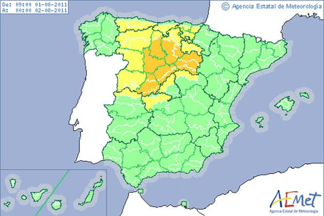 El tiempo: seis provincias de Castilla y León en alerta naranja por lluvias y tormentas