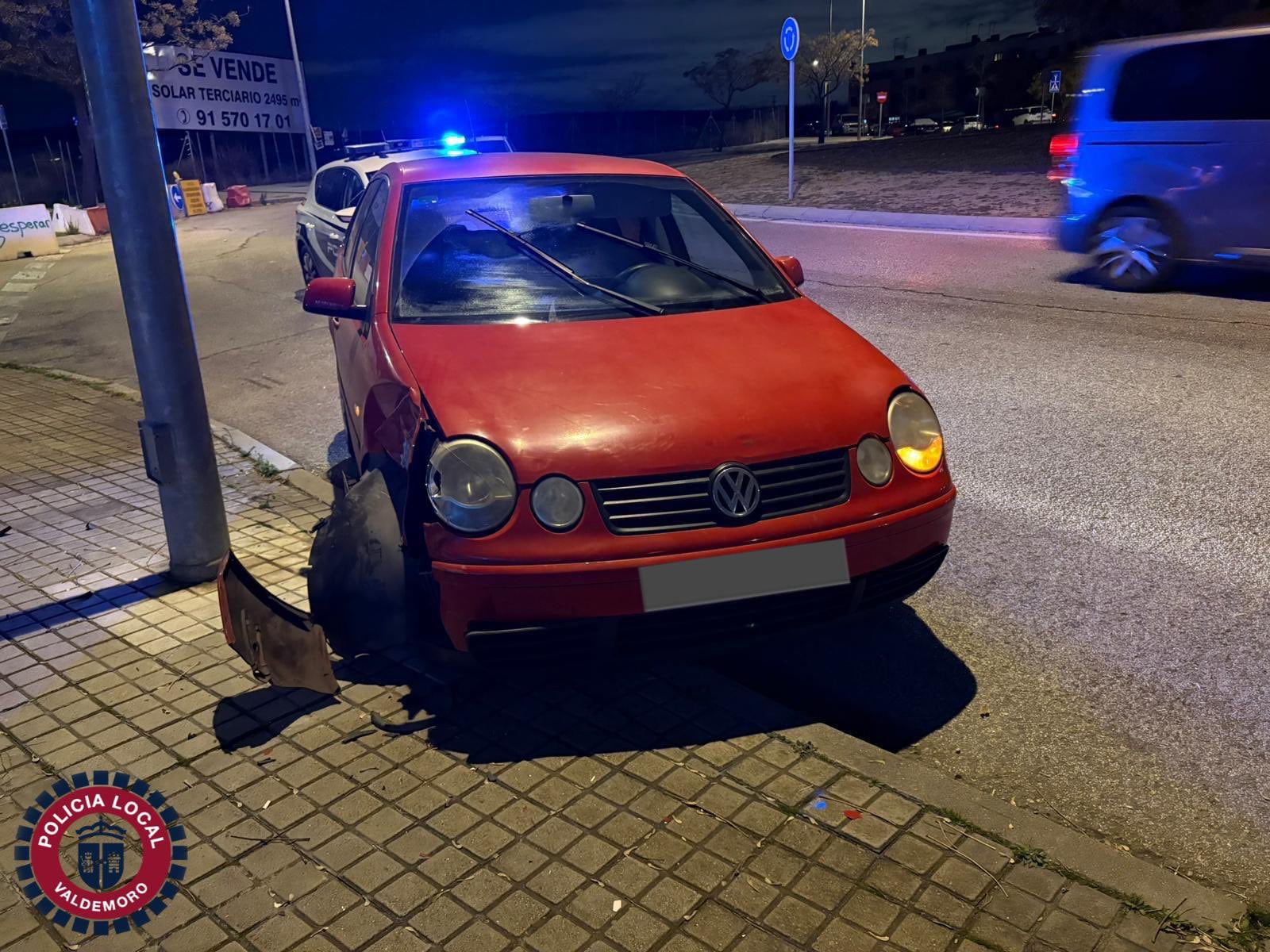 Uno de los coches implicados en los accidentes en Valdemoro