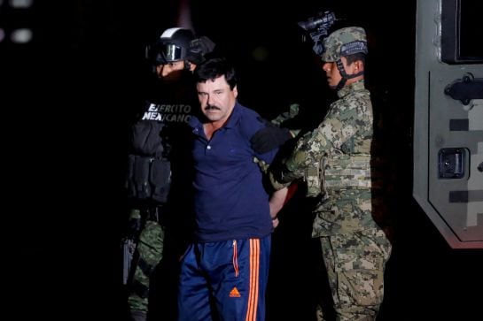 Joaquín &#039;El Chapo&#039; Guzmán, cuando fue detenido en enero de 2016