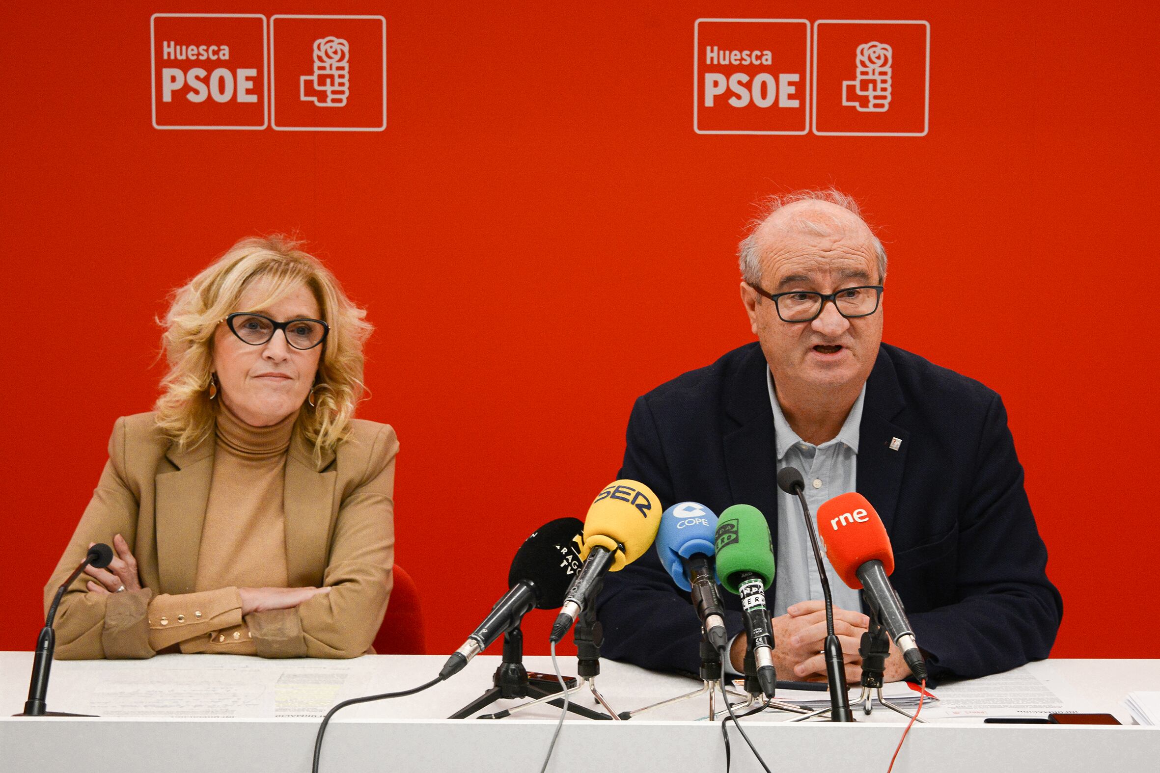 Silvia Salazar y José María Romance, PSOE Huesca