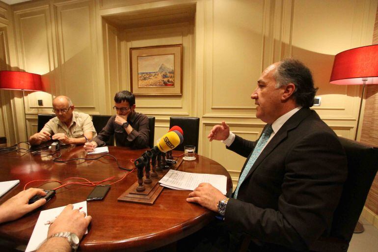 El alcalde, José Ignacio Landaluce, en una comparecencia reciente sobre el Acceso Sur.