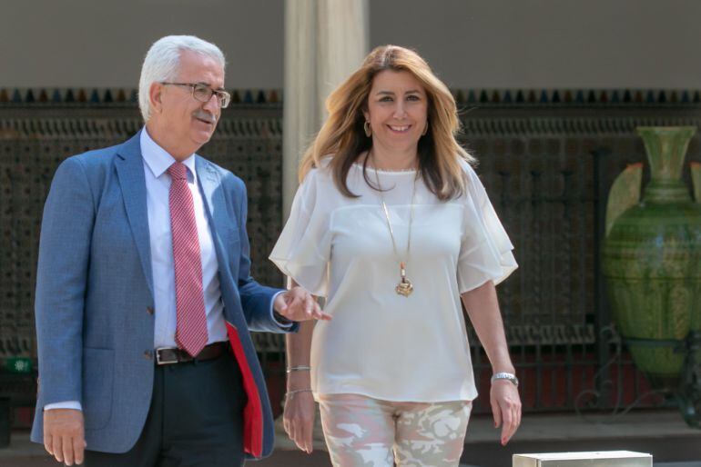 Susana Díaz y Manuel Jiménez Barrios.