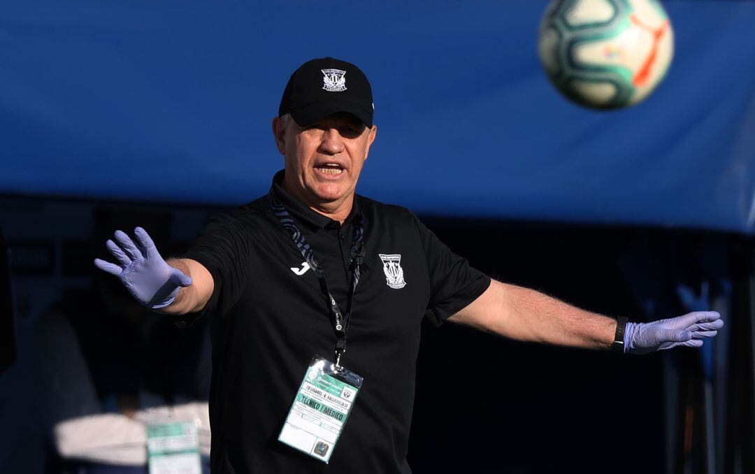 Javier Aguirre, en el Leganés - Valladolid.