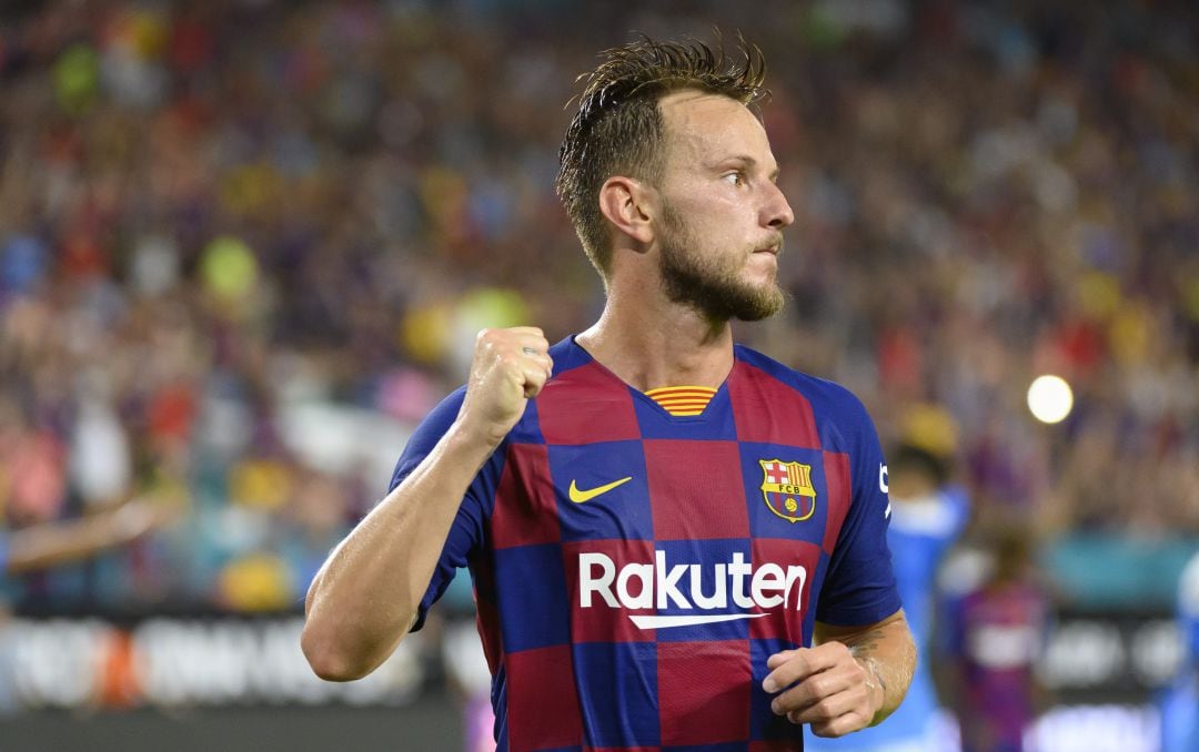 Ivan Rakitic, en un partido con el Barcelona