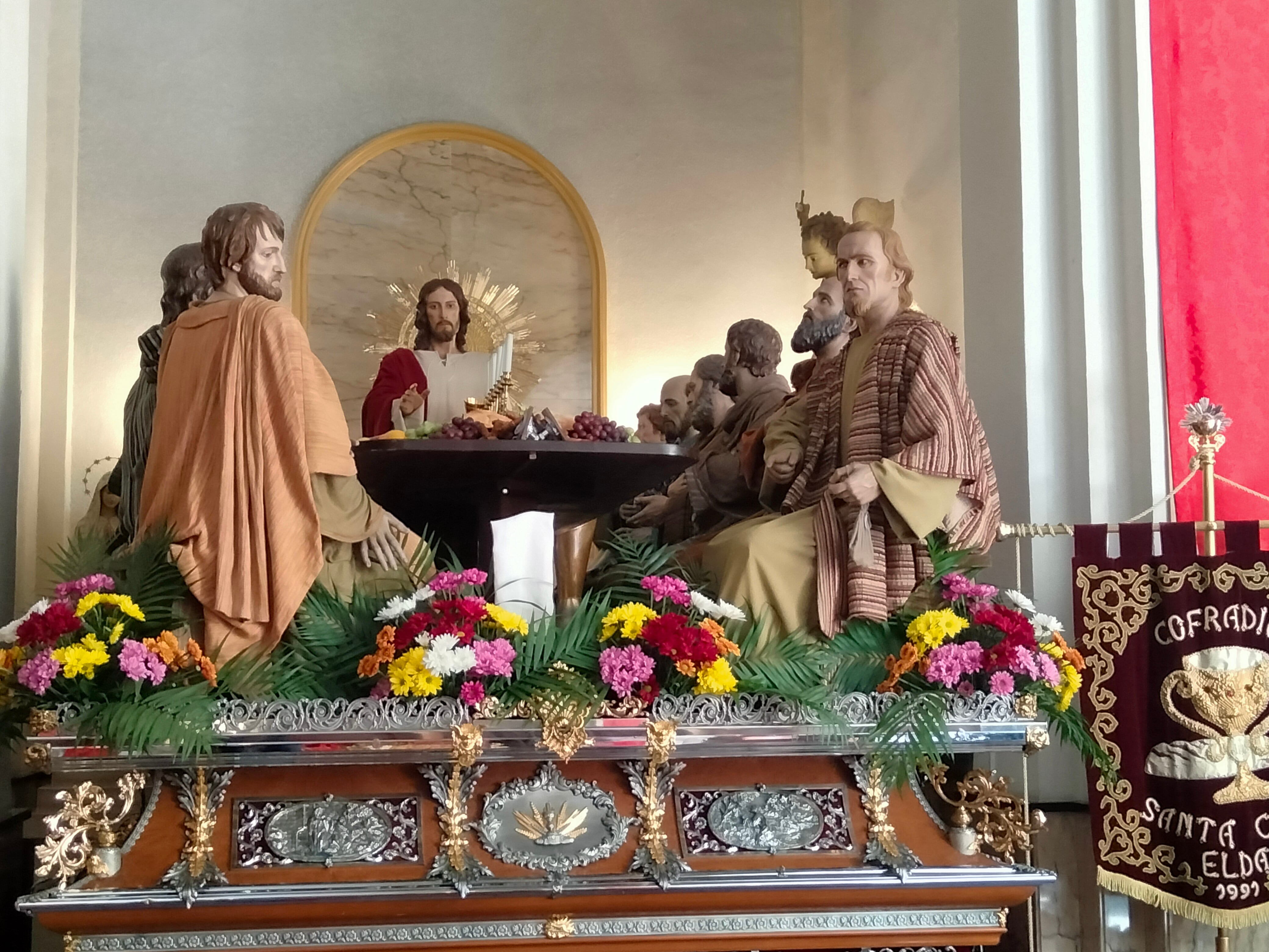 Imagen de la Santa Cena de Elda en la Iglesia de la Inmaculada Concepción
