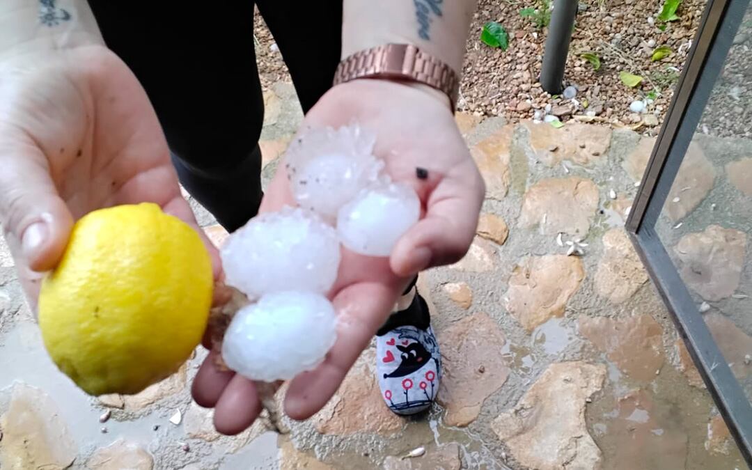 Fuerte tormenta en el Matarraña turolense