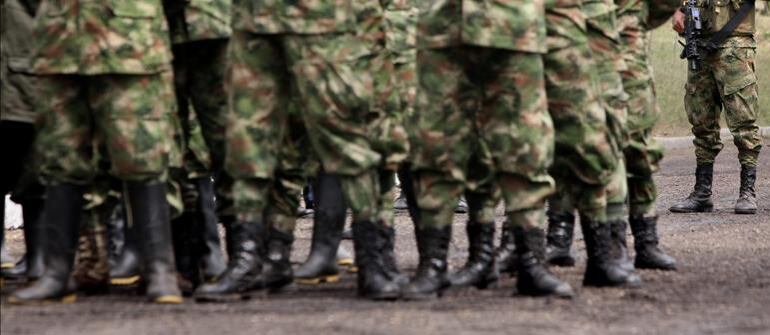 Fotografía de varios integrantes del ejército.