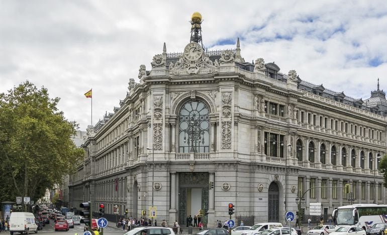 Edificio del Banco de España en la plaza de Cibeles de Madrid.