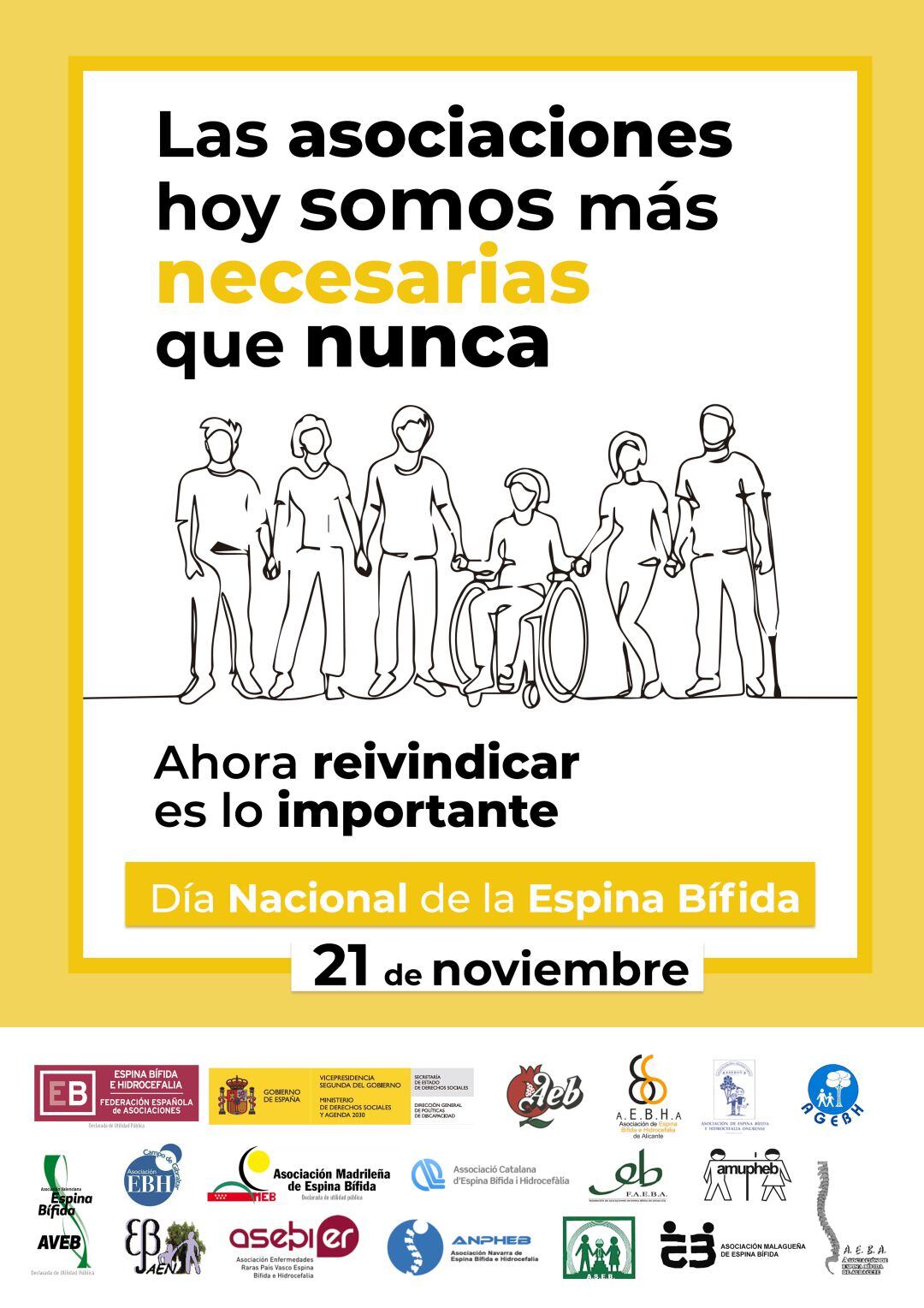 Cartel Día nacional de la Espina Bífida