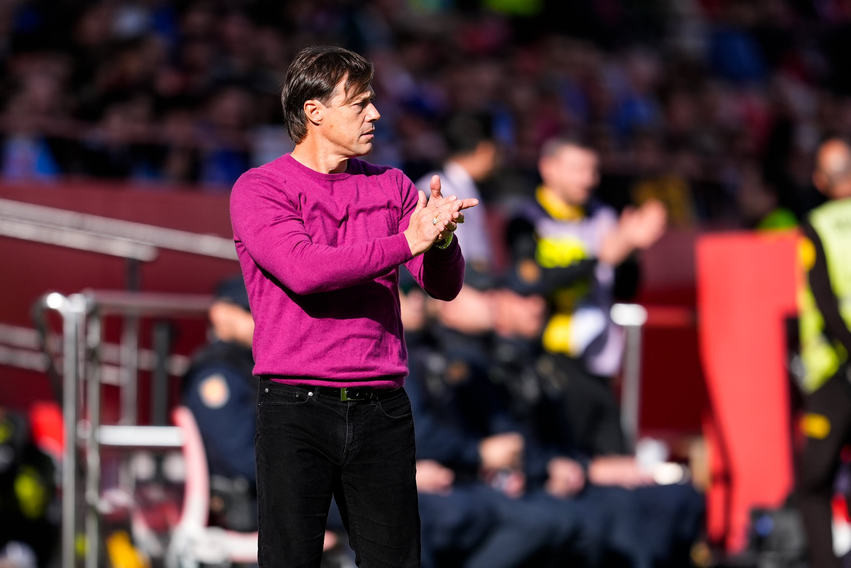 Almeyda durante un encuentro del Sevilla