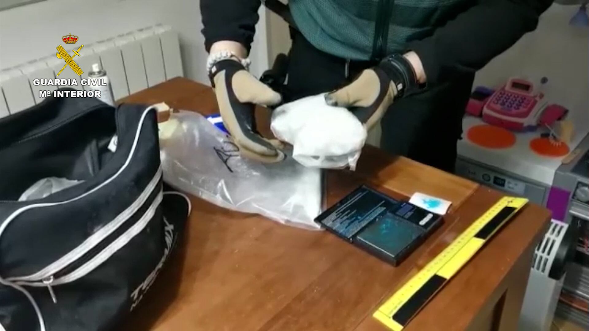 Imagen de parte de la droga encontrada