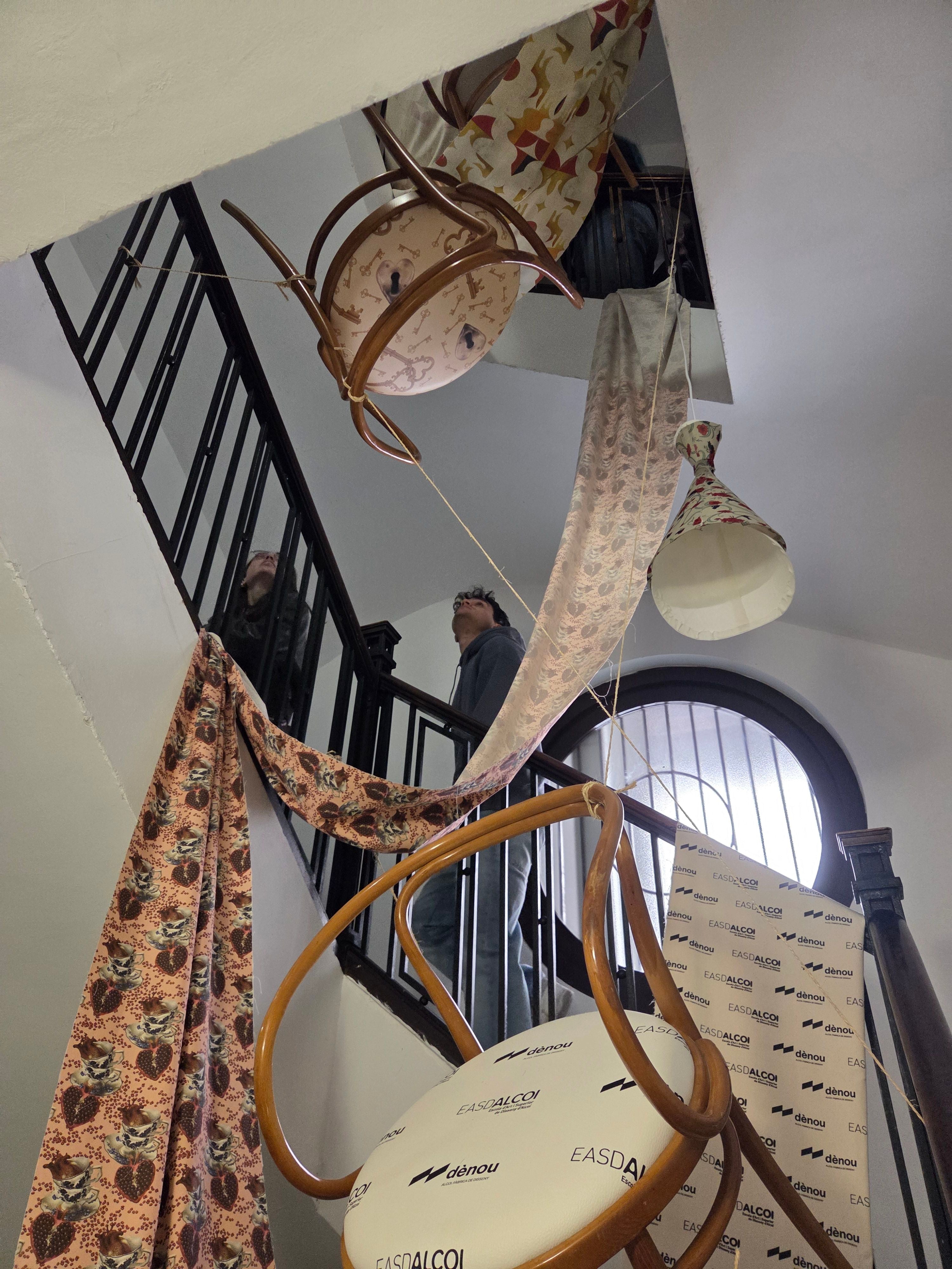 Las escaleras del Centre Cultural Mario Silvestre también han servido como zona expositiva