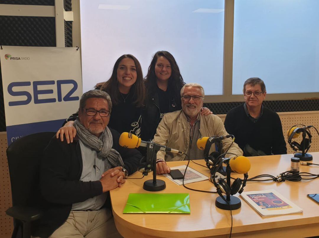 Jesús Romero, Ana Isabel Fernández, Javier Naharro y Regino Ayllón, junto a Gema Molina en SER Ciudad Real