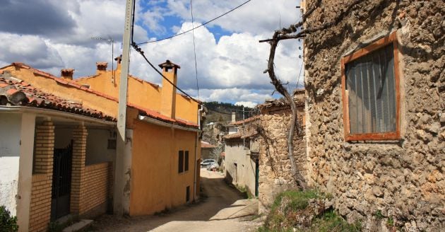 Calles de La Herrería de Santa Cristina, en Carrascosa (Cuenca).