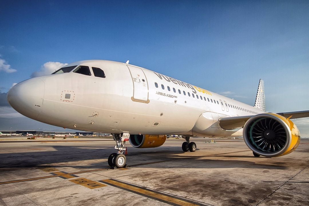 Imagen de archivo e un avión de Vueling